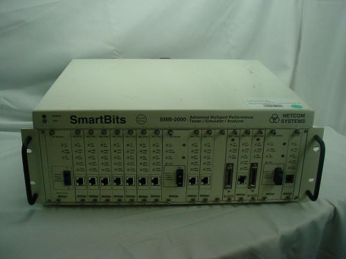 NetCom SmartBits SMB-2000 with (11) ML-7710 2 GX-1405B 2 SX-7205 AT-9155Cs