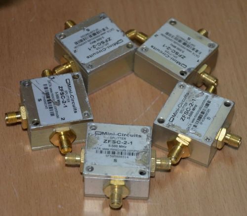 ONLY 5psc ZFSC-2-1 5-500MHz Mini-Circuits SPLITTER