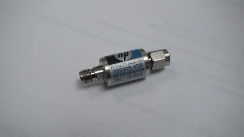 HP 33340B dc-18GHz, 6dB SMA Coaxial Fixed Attenuator