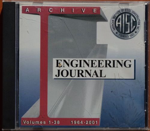 AISC Engineering Journal Archive, Volumes 1-38, 1964-2001