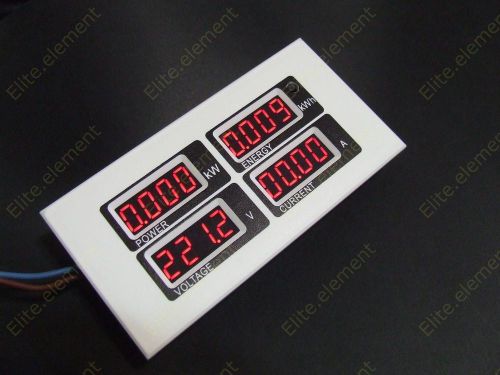 AC LED Combo Meter Powr 0~22kW Energy 0~9999kWh Voltage 80-260V Current 0~100A
