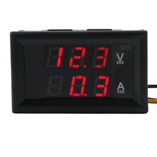 Useful dc 4.5-30v 0-50a red led digital volt meter ammeter voltage amp power new for sale