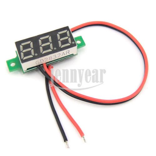 10pcs 0.28&#034; volt meter 3~30vdc blue voltage detector panel led digital voltmeter for sale