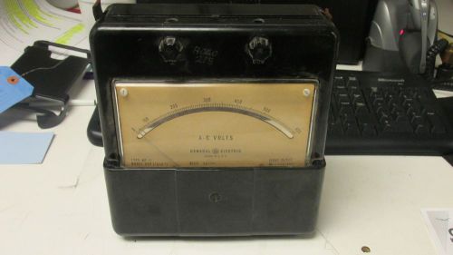 General Electric Volt Meter Vintage 0-600 VAC BR