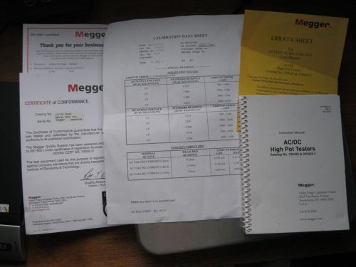 Megger  biddle 230425 ac/dc high pot tester 0-4 kv ac 0-5 kv dc   guaranteed for sale