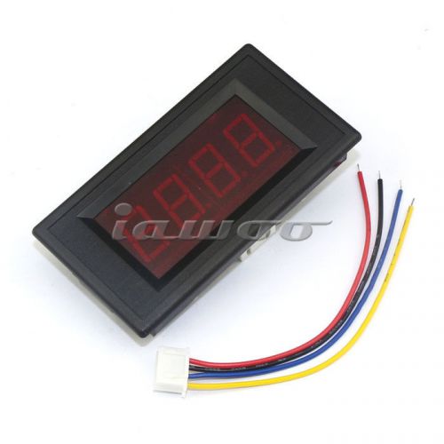 Red LED 5A Digital Ammeter Ampere Panel Meter Negative DC Current Tester 4 Digit