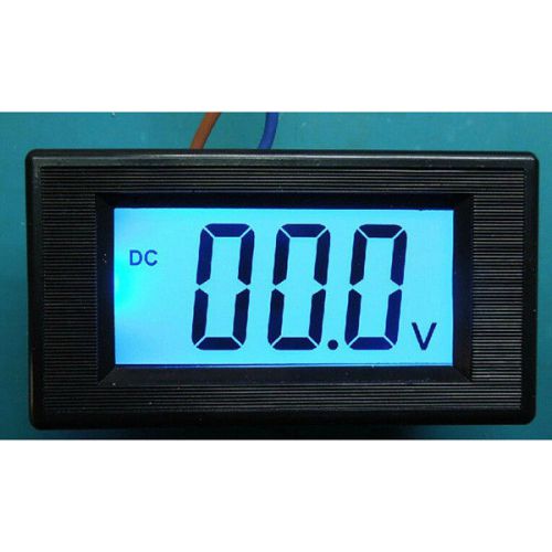 7v-20v dc blue lcd digital voltage panel meter voltmeter 2 wire 0.01v resolution for sale