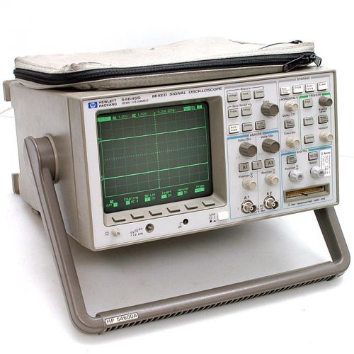 Hp 54645d mixed signal oscilloscope 100mhz 200msa/s 2+16 channels mso w/54659b for sale