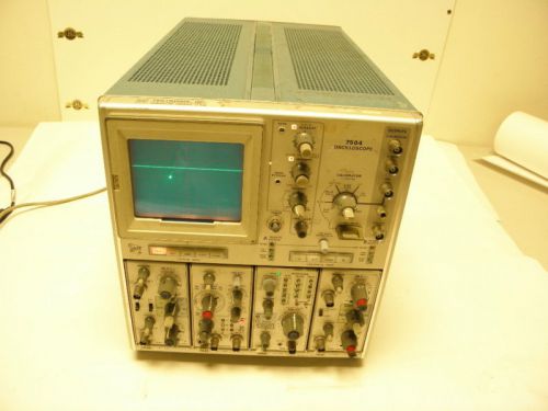 Tektronix 7504 oscilloscope plugins 7a26 7a22 7b50 7a18 vintage test equipment for sale