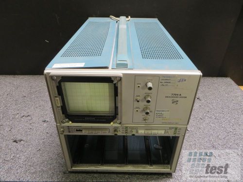 Tektronix 7704a oscilloscope mainframe a/n 24759se for sale