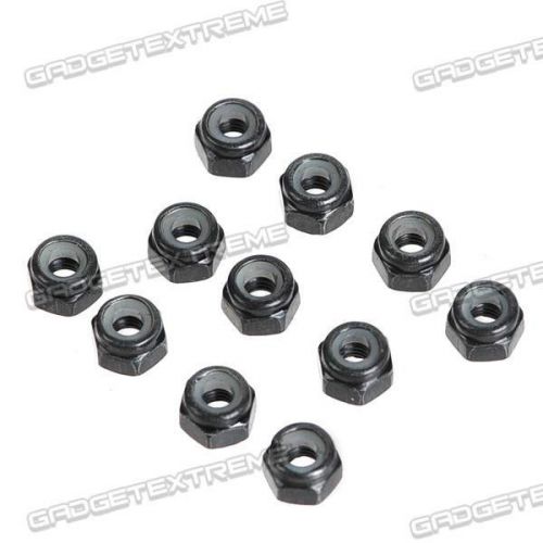 M3 anti-loose self-lock nut  for multicopter rc models 10pcs black e for sale