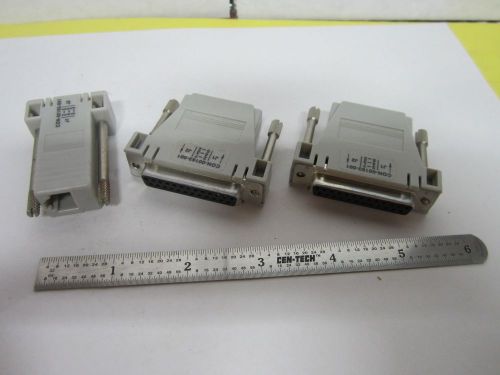 LOT 3 EA CONNECTOR ADAPTERS DB9 DB25 PHONE TAP AS PICTURED BIN#H1-39