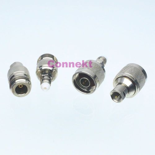 4pcs/set FME &amp; N kit male plug female jack RF adapter connector