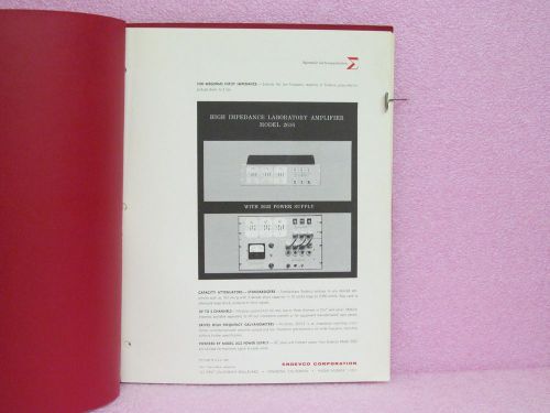 Endevco Manual 2616 Laboratory Amplifier Instruction Manual w/Schematics
