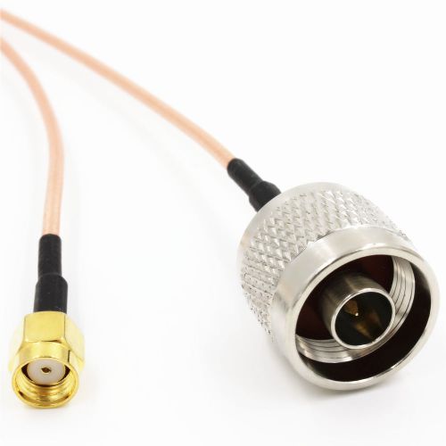N male to RP SMA male Jack RG316 pigtail RF cable 100CM