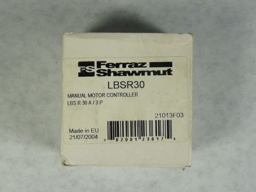 Carbon Ferraz LBSR30 Manual Motor Controller 3P 30A 240VAC ! NEW !