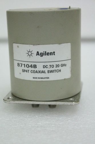 HP Agilent 87104B SP4T Coaxial Switch DC to 20 GHz