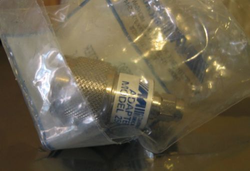 Midwest Microwave Model 2580 Adapter N Type Male to SMA Male New