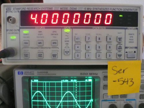 15 MHz Synthesized Function Generator Stanford DS340