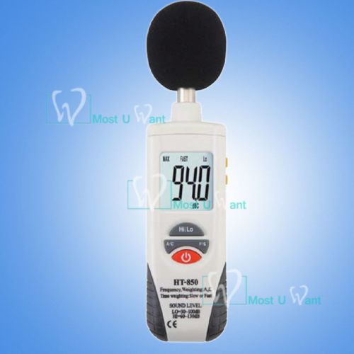 Digital sound level meter handheld sound scale gauge meter 30-130db 1.5 accuracy for sale