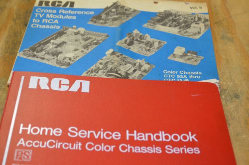 RCA Television Home Service Manual Color Chassis Handbook Troubleshooting Charts