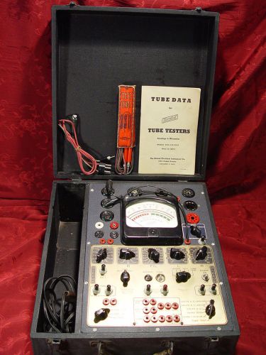 Hickok AC 510X DYNAMIC MUTUAL CONDUCTANCE TUBE TESTER/VOM/CAPACITY METER +LEADS