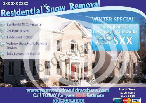 Craigslist Flyer - Snow Removal Flyer