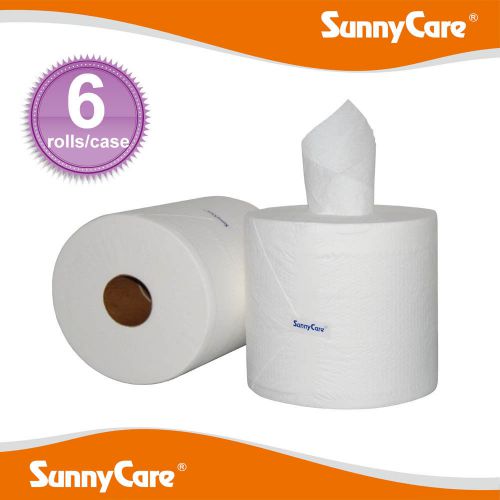 6 Rolls Center Pull Paper Towels 2-Ply 600sheets/roll