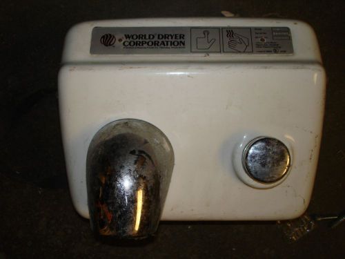 Wall mount World Dryer Hand Dryer Cast Iron chrome spout vintage