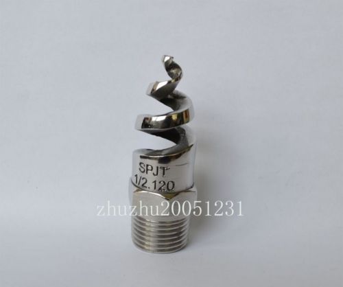 2pcs New BSPT Stainless steel spiral Cone spray nozzle 1/2&#034;