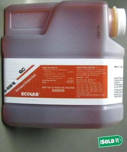 Ecolab airkem qc a-456-n detergent disinfectant incl 2-1.3l/44 fl oz retail $88 for sale