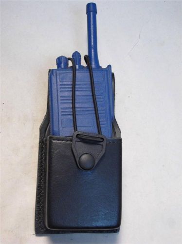 K651-1 g&amp;g plain black belt mount radio holder case 1.5&#034; d 2.75&#034; w 7.5&#034; h for sale