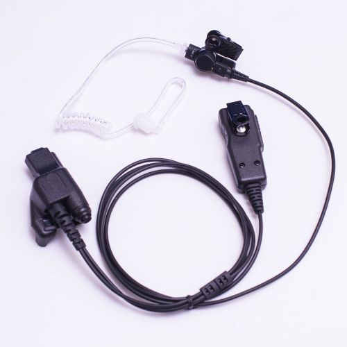 2-wire acoustic ear tube surveillance kit for motorola pr1500 xts1500 xts2500 for sale