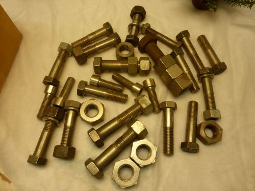 Large lot of mostly stainless nuts and bolts for sale