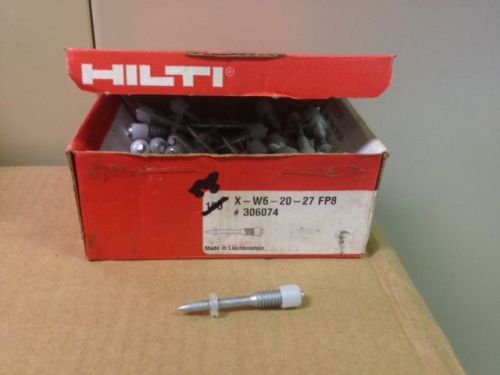 HILTI X-W6-20-27 FP8 #306074 THREADED STUD ANCHOR OPEN BOX OF 88