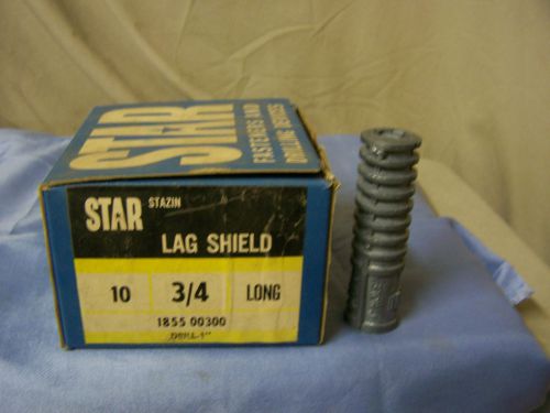 Lag shield 3/4&#034; x  3.5&#034; -star/sebco lag shield 3/4&#034;l qty. 10 for sale