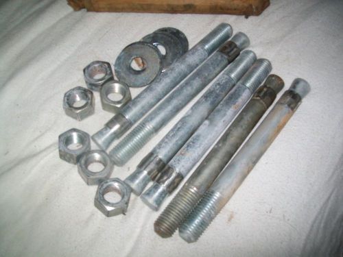 6 each: hilti  kwick bolt;   ! inch x 10 inch anchor bolt, nuts &amp; washers for sale