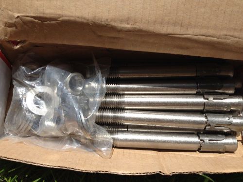 10ea HILTI 3/4 x 7&#034; KB3 Stainless Steel Anchor bolts 286026