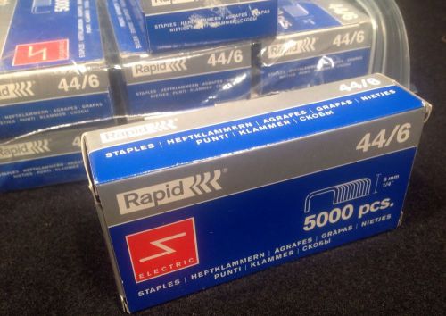 Lot Of 8 Boxes, 5,000 Each Box 44/6 Staples For Rapid And Other Commercial Units