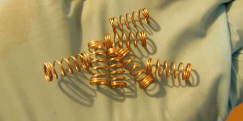 Lot 100  beryllium copper compression springs 1/4&#034; od. for sale