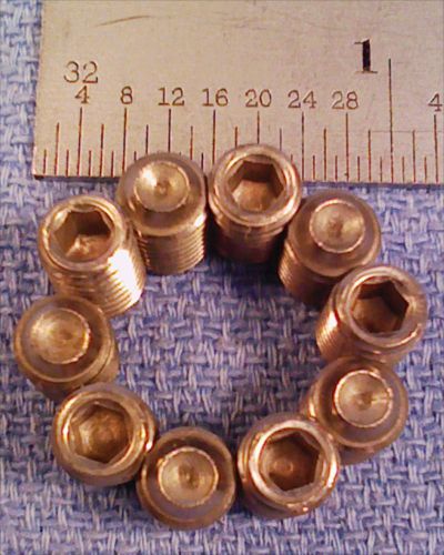 1/4&#034;-28 x 3/8&#034; long 18.8 stainless steel socket set screws x 10 for sale