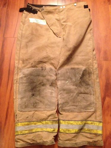 Firefighter pbi gold bunker/turn out gear globe pants dcfd 38w x 28l 2004 for sale
