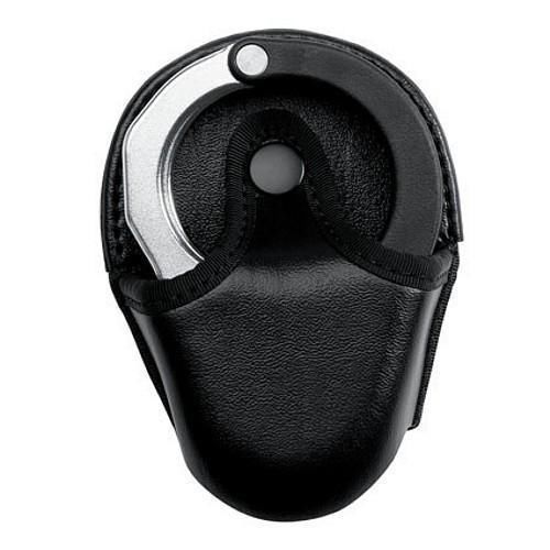 Asp 56168 black leather open top handcuff case for rigid cuffs for sale