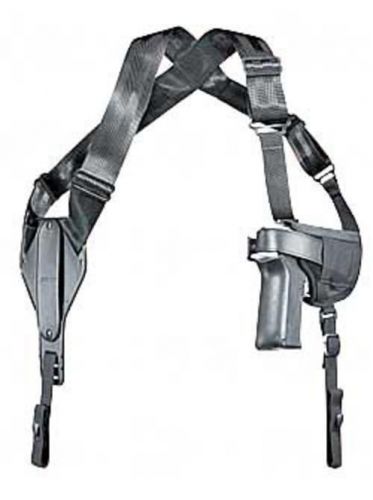 Uncle mike&#039;s cross-harness horizontal shoulder holster ambidex 3.75&#034; md auto for sale