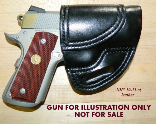 Gary c&#039;s avenger &#034;xh&#034; owb holster colt 1911 defender 3&#034; barrel 10-11oz leather for sale