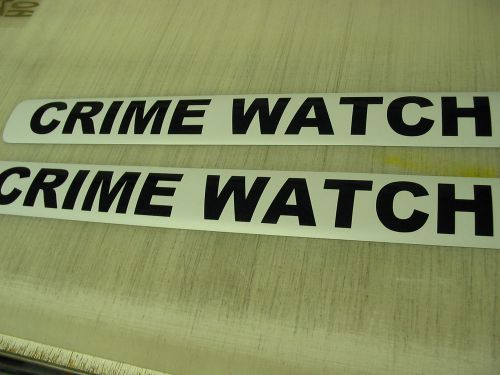CRIME WATCH  Magnetic Vehicle Signs to fit car truck van for Neighborhood Watch