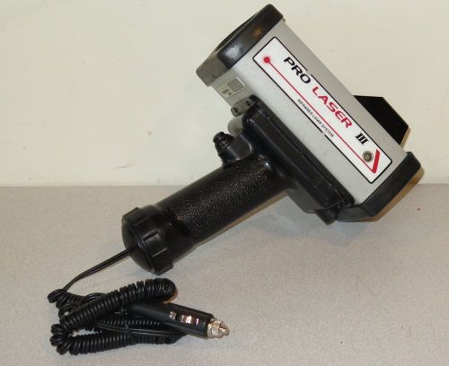 Kustom signals pro laser iii 3 lidar police laser radar gun &amp; power cord for sale