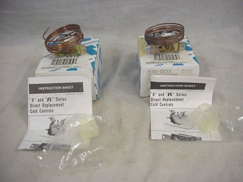 Lot 2 a30-2212 ranco refrigeration replacement cold control 42.5 f to 58 f spst for sale