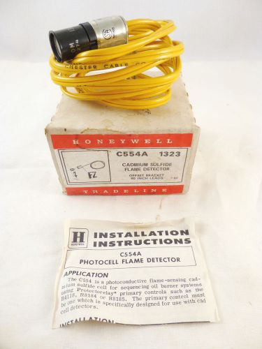 Honeywell Cadmium Sulfide Flame Detector Model C554A 1323- New  NOS