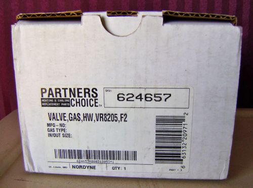 Partners Choice # 624657 Gas Valve Nordyne Gibson Intertherm Maytag Miller NEW